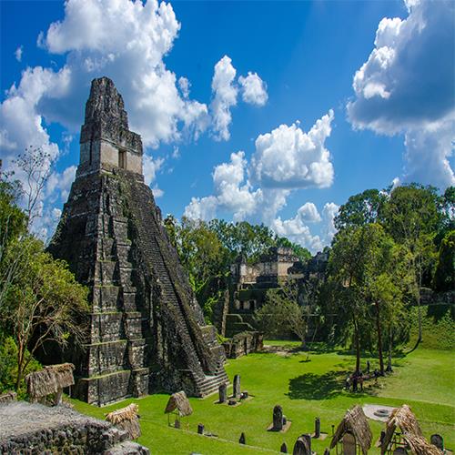 View of Tikal National Park (Guatemala)
