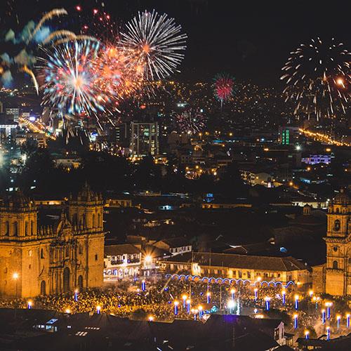 View of Christmas in Peru - Cuzco and Lima